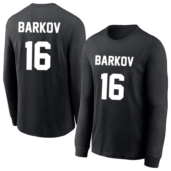 Aleksander Barkov 16 Long Sleeve Tshirt Black/White Style08092700