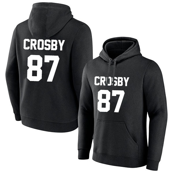 Sidney Crosby 87 Pullover Hoodie Black Style08092664