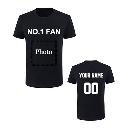 Custom "#1 Fan" Short Sleeve Tshirt Style18122104