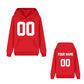 Customized Pullover Hoodie - Red / Font White