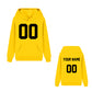 Customized Pullover Hoodie - Yellow / Font Black