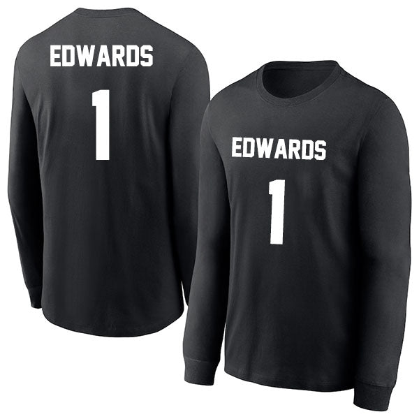 Anthony Edwards 1 Long Sleeve Tshirt Black/White Style08092760