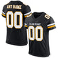 Football Stitched Custom Jersey - Black / Font White