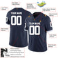 Football Stitched Custom Jersey - Navy / Font White Style23042205