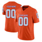 Football Stitched Custom Jersey - Orange / Font White Style23042201