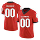 Football Stitched Custom Jersey - Red / Font White Style23042202