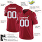 Football Stitched Custom Jersey - Red / Font White Style23042203