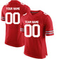 Football Stitched Custom Jersey - Red / Font White Style23042206b