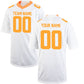 Football Stitched Custom Jersey - White / Font Yellow Style23042208
