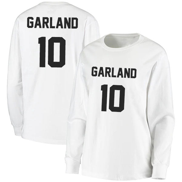 Darius Garland 10 Long Sleeve Tshirt Black/White Style08092765