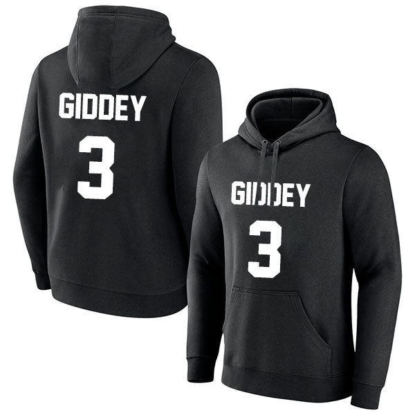 Josh Giddey 3 Pullover Hoodie Black Style08092559
