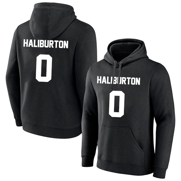 Tyrese Haliburton 0 Pullover Hoodie Black Style08092512