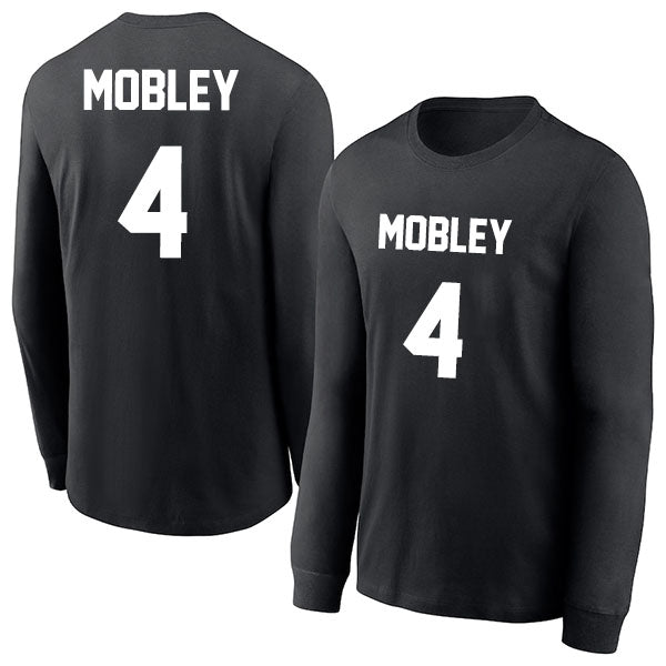 Evan Mobley 4 Long Sleeve Tshirt Black/White Style08092772