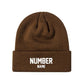 Customized Knit Hat - Brown