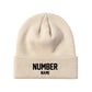 Customized Knit Hat - Cream