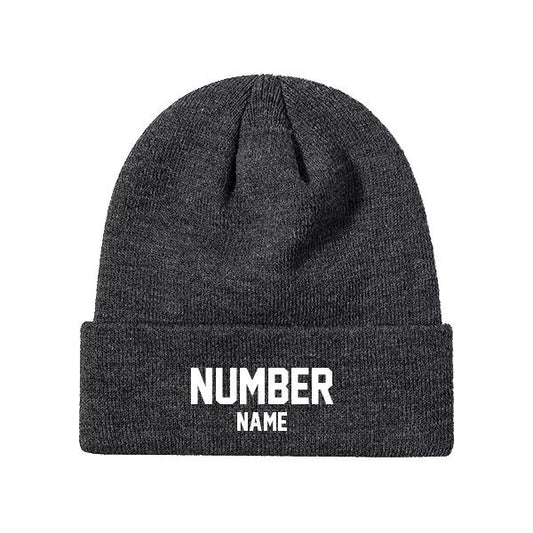 Customized Knit Hat - Grey