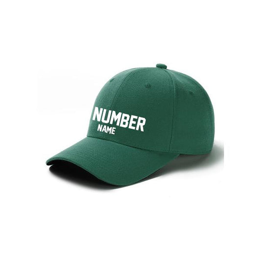 Customized Curved Adjustable Baseball Cap - Green