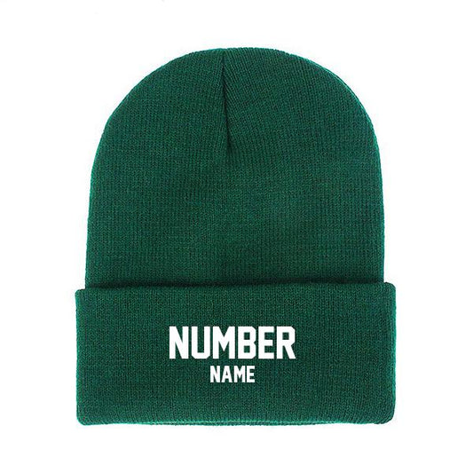 Customized Knit Hat - Green