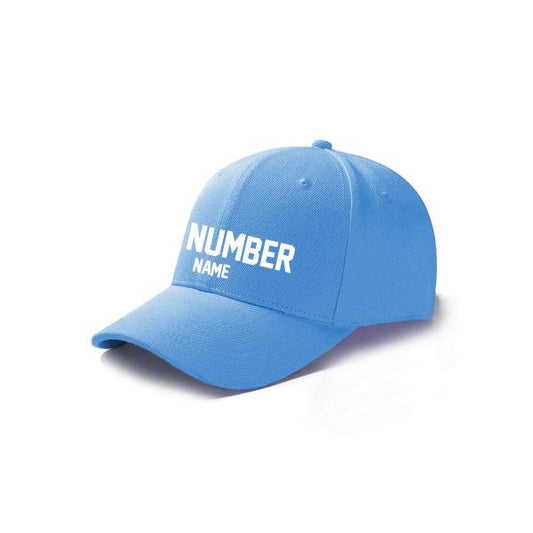 Customized Curved Adjustable Baseball Cap - Light Blue