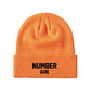 Customized Knit Hat - Orange
