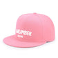 Customized Flat Adjustable Baseball Cap - Pink
