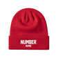 Customized Knit Hat - Red
