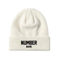 Customized Knit Hat - White