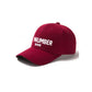 Customized Curved Adjustable Baseball Cap - Wine Red