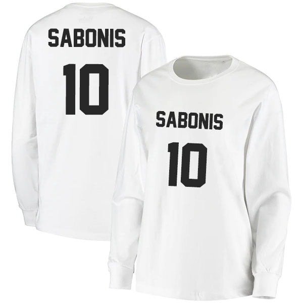 Domantas Sabonis 10 Long Sleeve Tshirt Black/White Style08092766