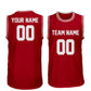Basketball Stitched Custom Jersey - Red / Font White Style06052204