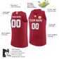 Basketball Stitched Custom Jersey - Red / Font White Style06052212