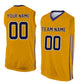 Basketball Stitched Custom Jersey - Yellow / Font Purple Style06052208