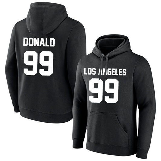Los Angeles Donald 99 Pullover Hoodie Black/Blue Style08092289