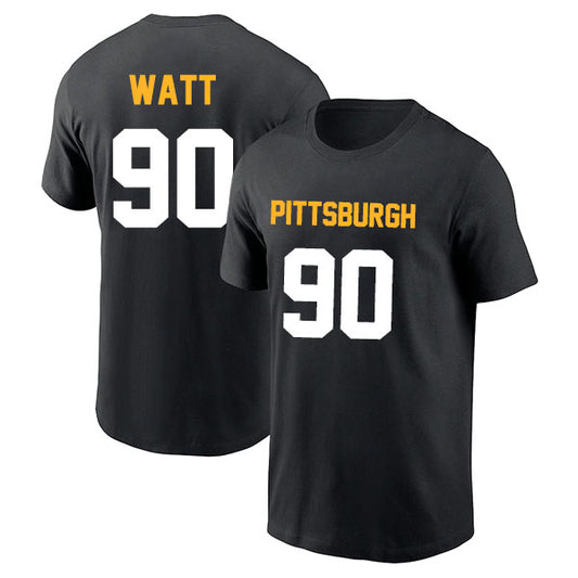 Pittsburgh Watt 90 Short Sleeve Tshirt Black/White Style03092212