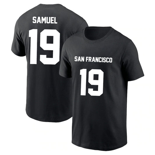 San Francisco Samuel 19 Short Sleeve Tshirt Red/Black/White/Grey Style03092205