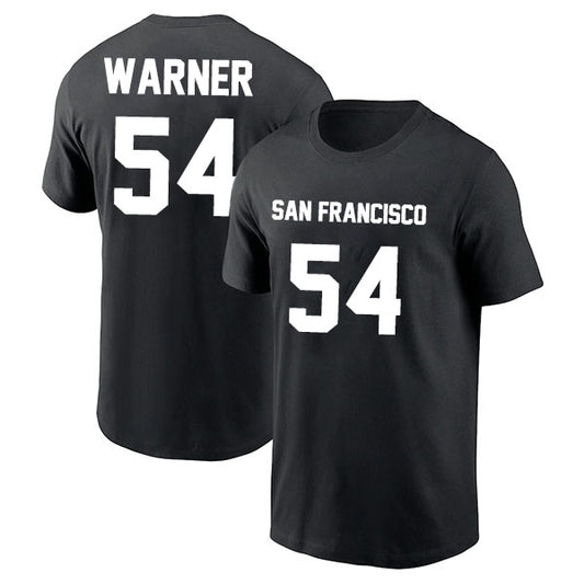 San Francisco Warner 54 Short Sleeve Tshirt Black/Gray/Red/White Style08092276