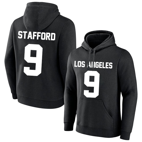 Los Angeles Stafford 9 Pullover Hoodie Black/Blue Style08092339