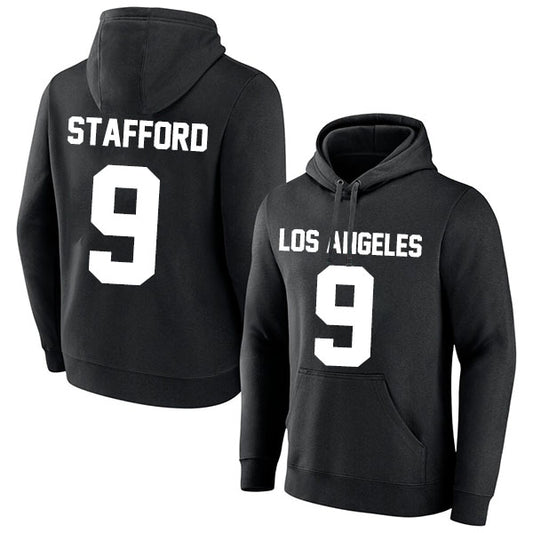 Los Angeles Stafford 9 Pullover Hoodie Black/Blue Style08092339