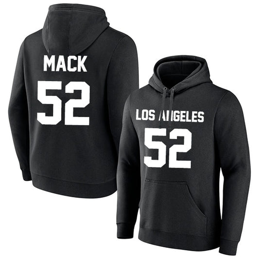 Los Angeles Mack 52 Pullover Hoodie Black Style08092334