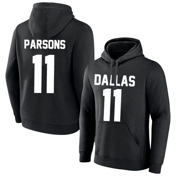 Dallas Parsons 11 Pullover Hoodie Black Style08092302