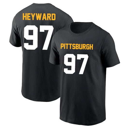 Pittsburgh Heyward 97 Short Sleeve Tshirt Black/White Style08092265
