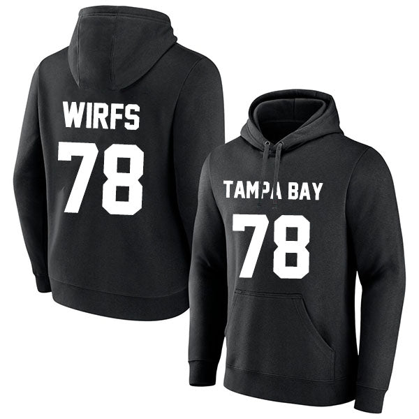 Tampa Bay Wirfs 78 Pullover Hoodie Black Style08092323