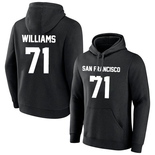 San Francisco Williams 71 Pullover Hoodie Black Style08092296