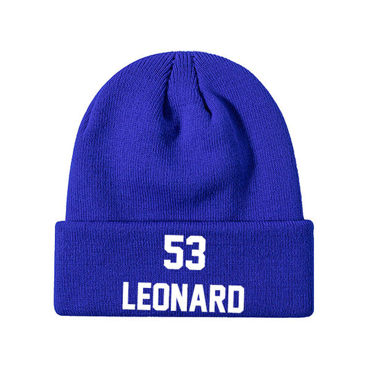 Indianapolis Leonard 53 Knit Hat Black/Blue/White Style08092477
