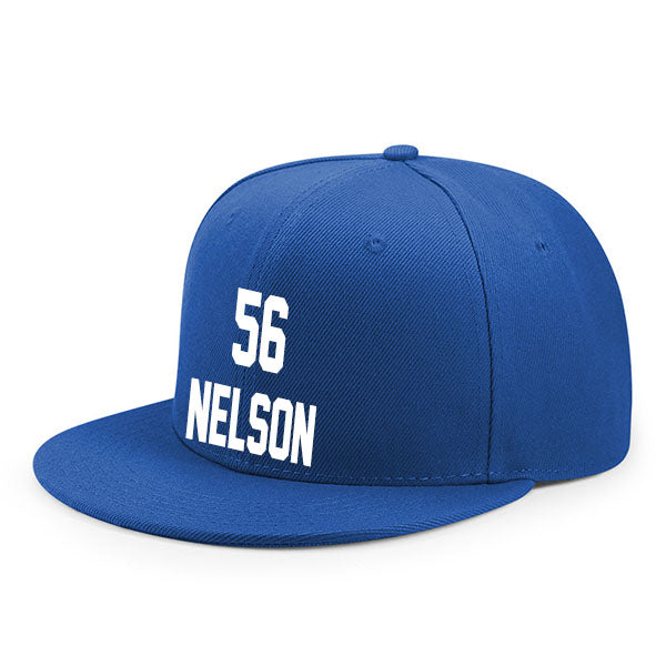 Indianapolis Nelson 56 Flat Adjustable Baseball Cap Black/Blue/White Style08092435