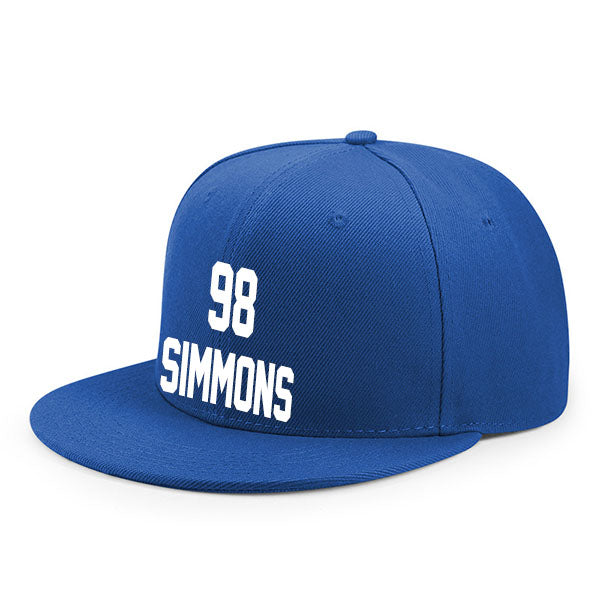 Tennessee Simmons 98 Flat Adjustable Baseball Cap Black/Blue/Navy/White Style08092429