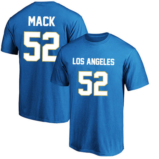 Los Angeles Mack 52 Short Sleeve Tshirt Blue/Navy/Royal/White Style08092281
