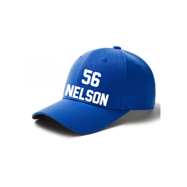 Indianapolis Nelson 56 Curved Adjustable Baseball Cap Black/Blue/White Style08092470