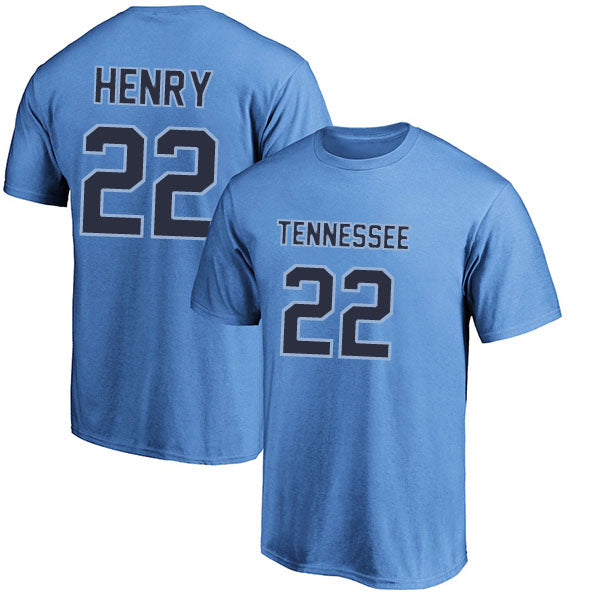 Tennessee Henry 22 Short Sleeve Tshirt Blue/White/Navy Style05092208