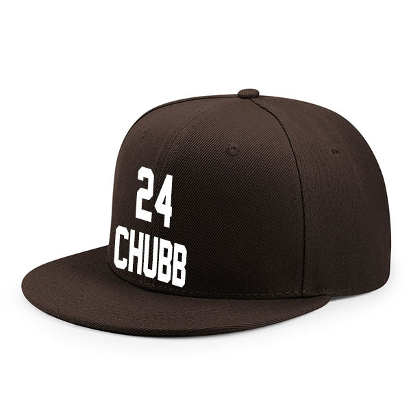 Cleveland Chubb 24 Flat Adjustable Baseball Cap Black/Brown/White Style08092445